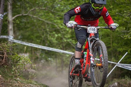 Lewis smashing the trails 